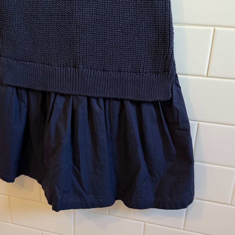 Janie and Jack blue sweater dress with flowers Size 4 - Picture 3 of 6